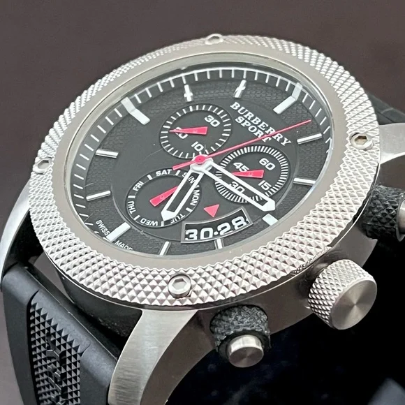 Burberry Sport Chronograph Mens Watch BU7700 Swiss Quartz Movement - Picture 15 of 16